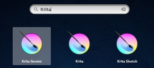 Krita 2.8 ファミリー
