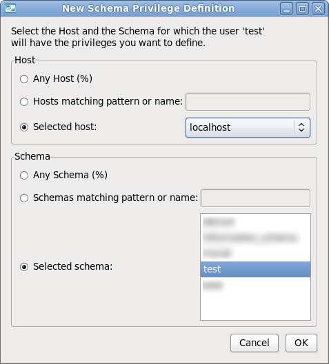 MySQL Workbenchによるアカウント追加 データベース権限設定