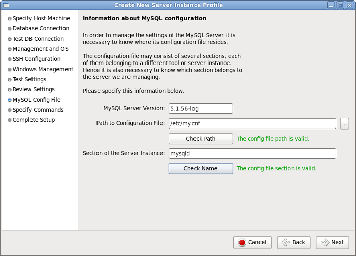 MySQL Workbench サーバーインスタンス追加　MySQL設定